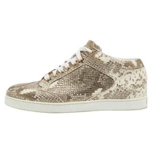 Jimmy Choo Python Embossed Sneakers Size 42